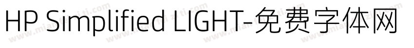 HP Simplified LIGHT字体转换